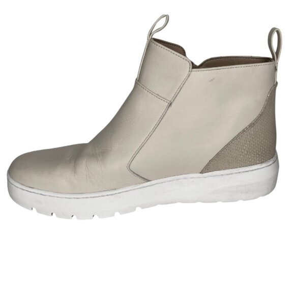 Vionic Brinkley Soft Leather Side-Zip Bootie Platform Sole Molded Arch Sneaker - Picture 5 of 12